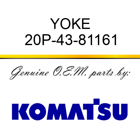 YOKE 20P-43-81161