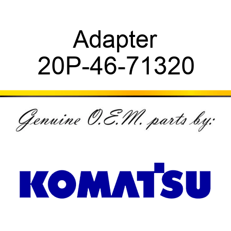 Adapter 20P-46-71320