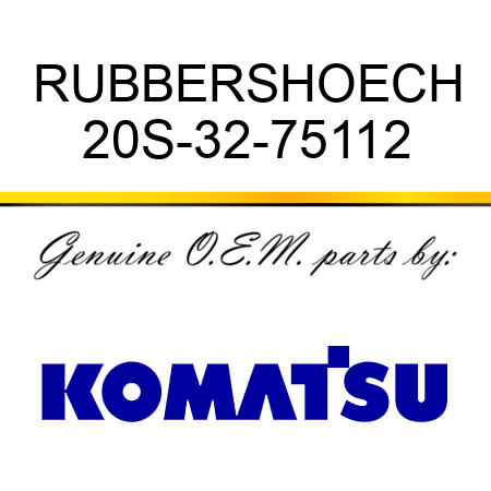 RUBBERSHOECH 20S-32-75112