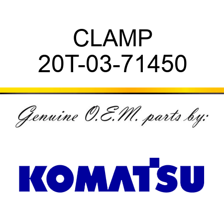 CLAMP 20T-03-71450