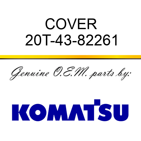 COVER 20T-43-82261