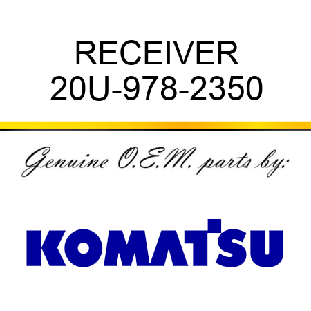 RECEIVER 20U-978-2350