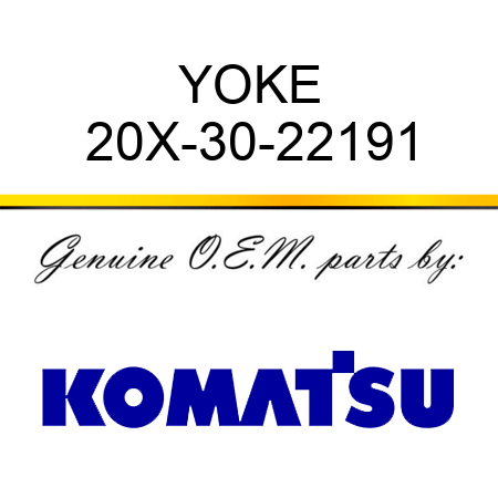YOKE 20X-30-22191