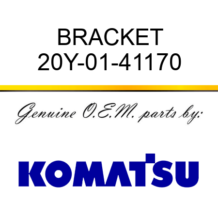 BRACKET 20Y-01-41170