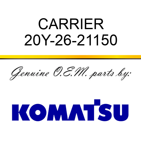 CARRIER 20Y-26-21150