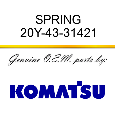 SPRING 20Y-43-31421