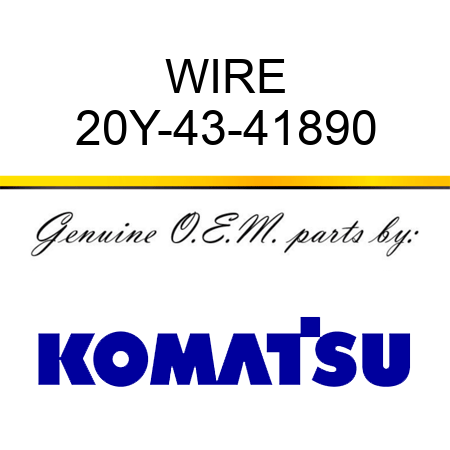 WIRE 20Y-43-41890