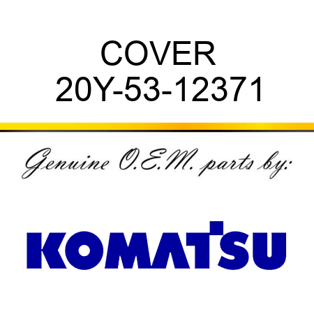 COVER 20Y-53-12371