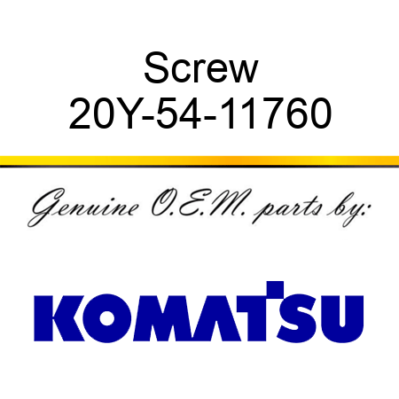 Screw 20Y-54-11760
