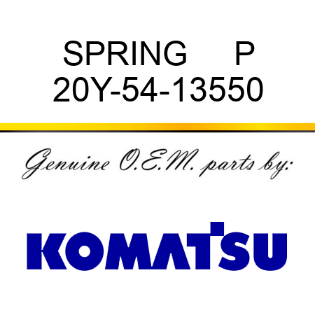 SPRING     P 20Y-54-13550