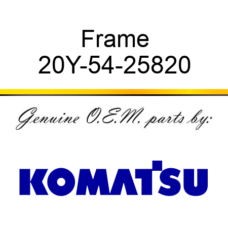 Frame 20Y-54-25820