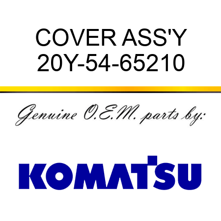 COVER ASS'Y 20Y-54-65210