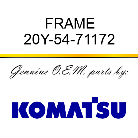 FRAME 20Y-54-71172