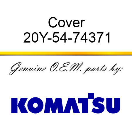 Cover 20Y-54-74371