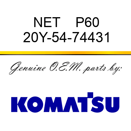 NET    P60 20Y-54-74431