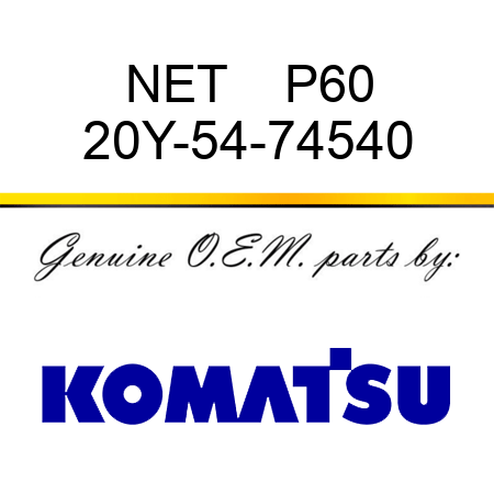 NET    P60 20Y-54-74540