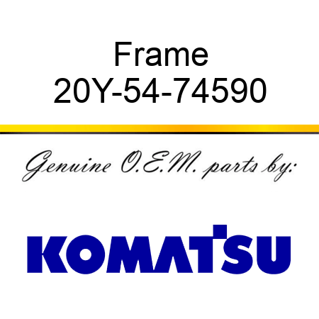 Frame 20Y-54-74590