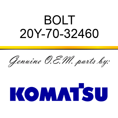 BOLT 20Y-70-32460