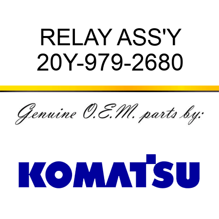 RELAY ASS'Y 20Y-979-2680