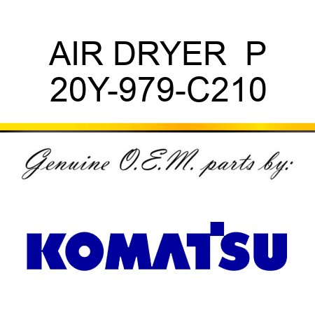 AIR DRYER  P 20Y-979-C210