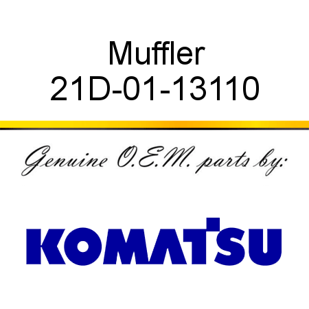 Muffler 21D-01-13110