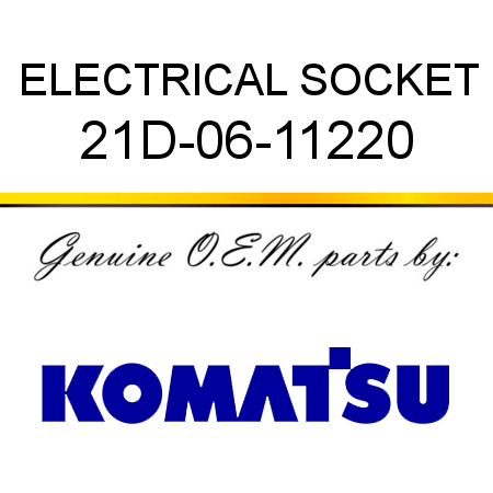 ELECTRICAL SOCKET 21D-06-11220