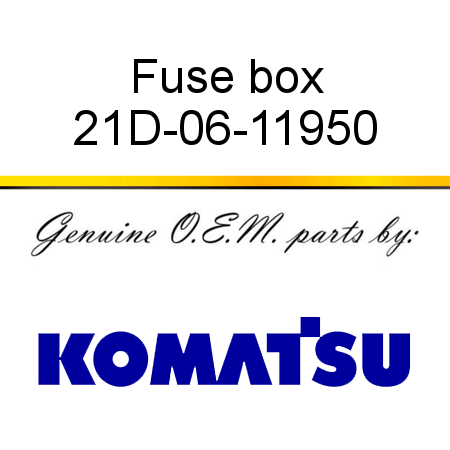 Fuse box 21D-06-11950