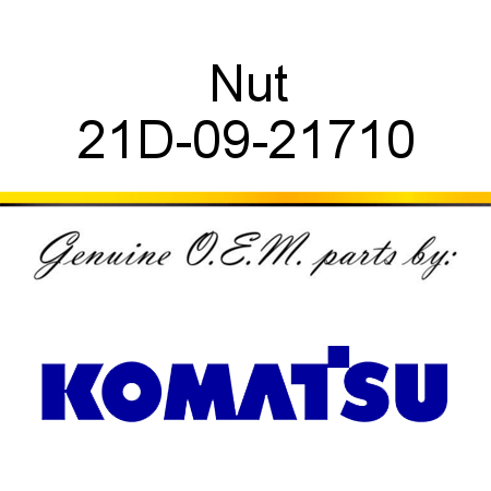 Nut 21D-09-21710