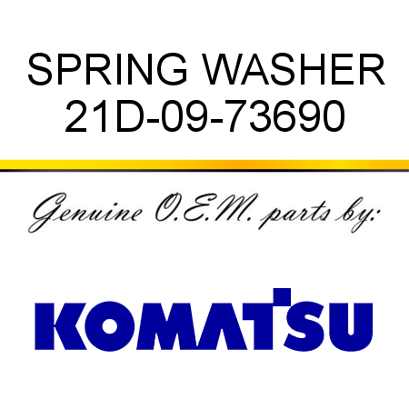 SPRING WASHER 21D-09-73690