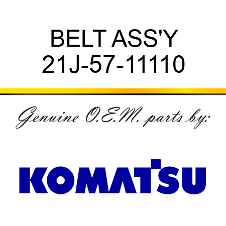 BELT ASS'Y 21J-57-11110