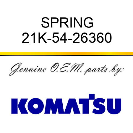 SPRING 21K-54-26360