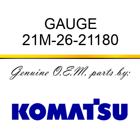 GAUGE 21M-26-21180