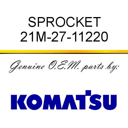 SPROCKET 21M-27-11220