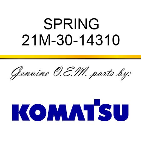 SPRING 21M-30-14310