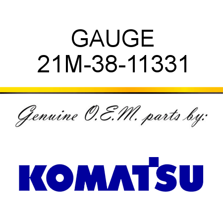 GAUGE 21M-38-11331