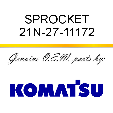 SPROCKET 21N-27-11172