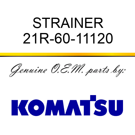 STRAINER 21R-60-11120