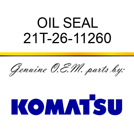 OIL SEAL 21T-26-11260