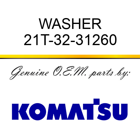 WASHER 21T-32-31260