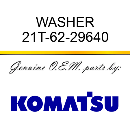 WASHER 21T-62-29640