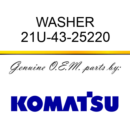 WASHER 21U-43-25220