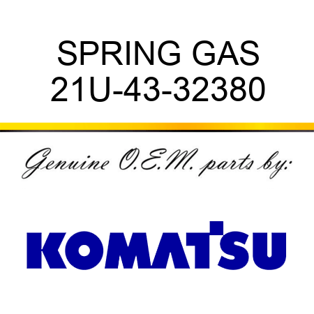 SPRING, GAS 21U-43-32380