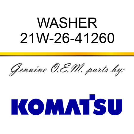 WASHER 21W-26-41260