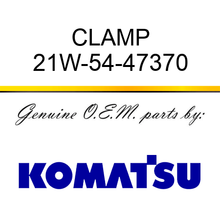 CLAMP 21W-54-47370
