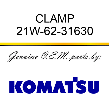 CLAMP 21W-62-31630