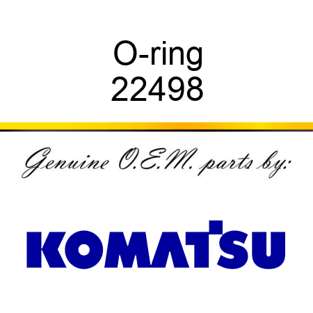 O-ring 22498