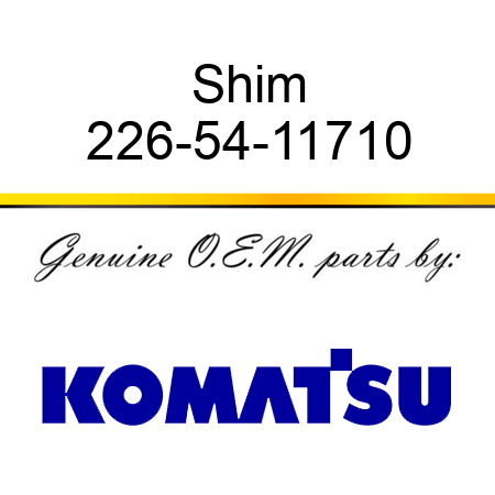Shim 226-54-11710