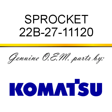 SPROCKET 22B-27-11120