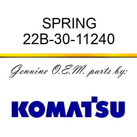 SPRING 22B-30-11240