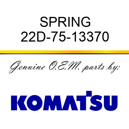 SPRING 22D-75-13370